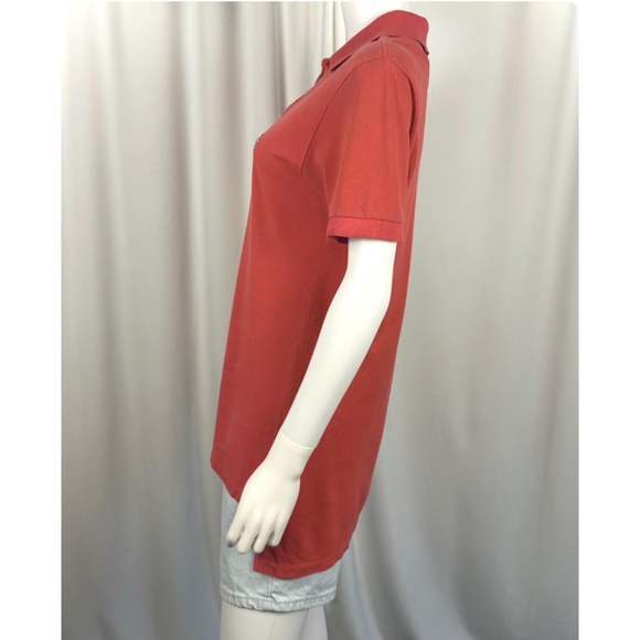 Vintage 1980’s Men’s ‘Izod Lacoste’ 1/2 Patron Tomato Red Polo Tee Shirt • M - Picture 8 of 9